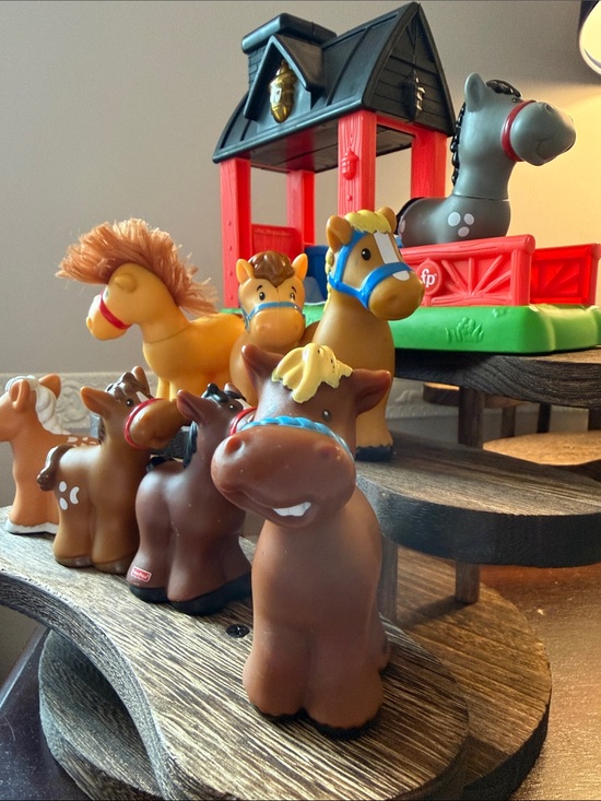 Fisher-Price Other - Fisher Price Little People HORSE LOVERS Bundle 8 Unique Horses and Stable
